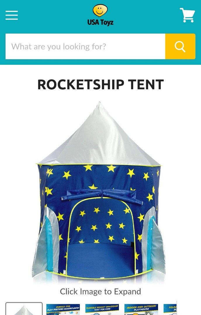 Usa toyz rocket ship play tent cheap