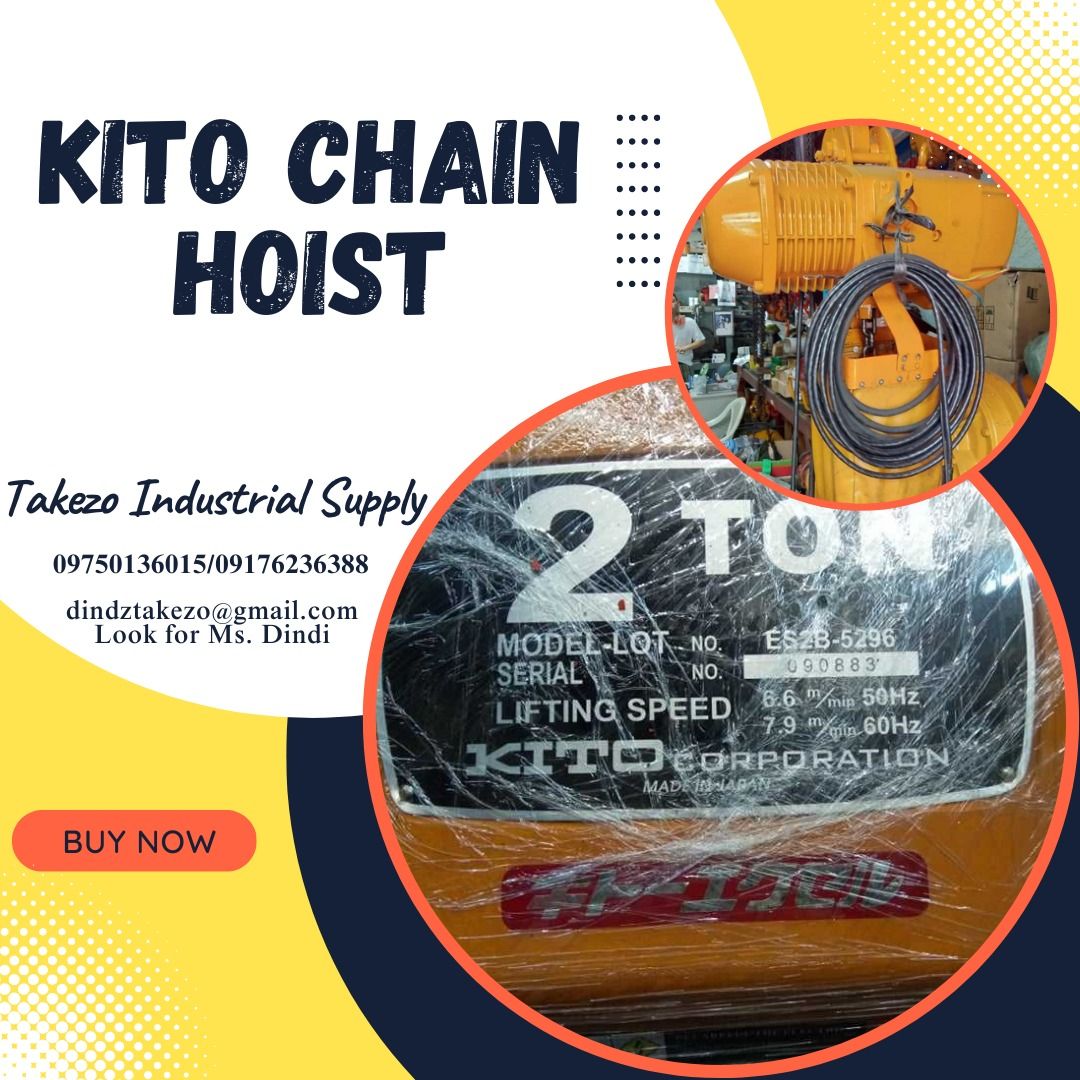 Kito Chain Hoist, Commercial & Industrial, Industrial Equipment on ...