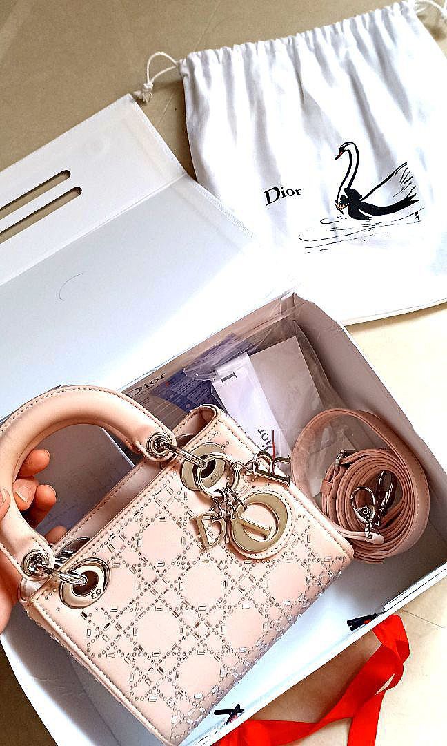 L4Dy Dior Swarovski Bag, Luxury, Bags & Wallets On Carousell