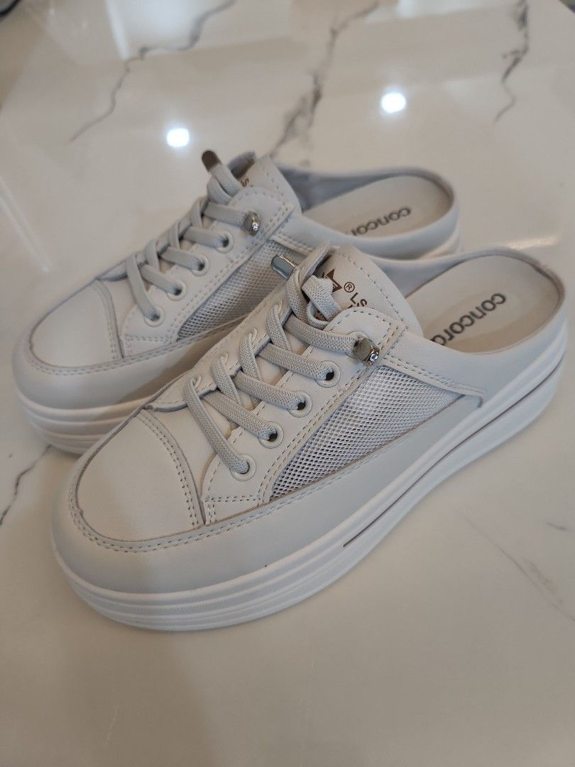 Leather Mule Sneakers