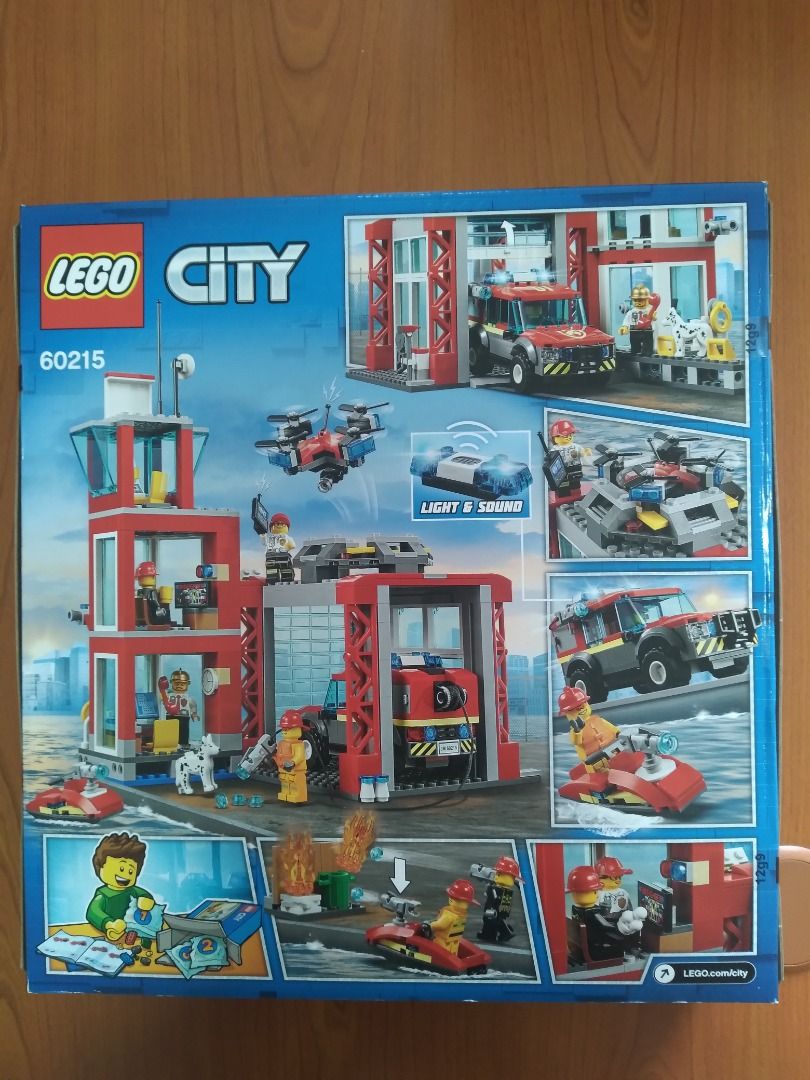 Lego 60215 city fire station building set discount