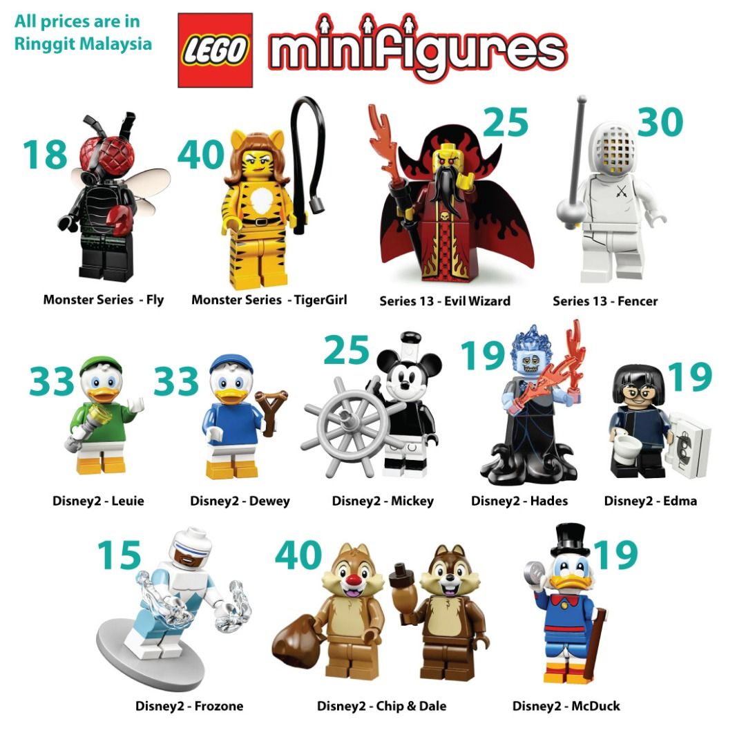 Extra minifigures 2025