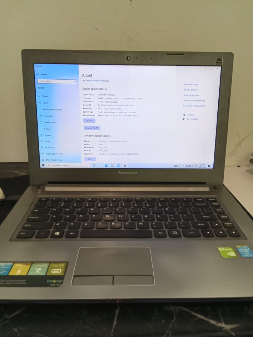 Casing lenovo ideapad s410p store