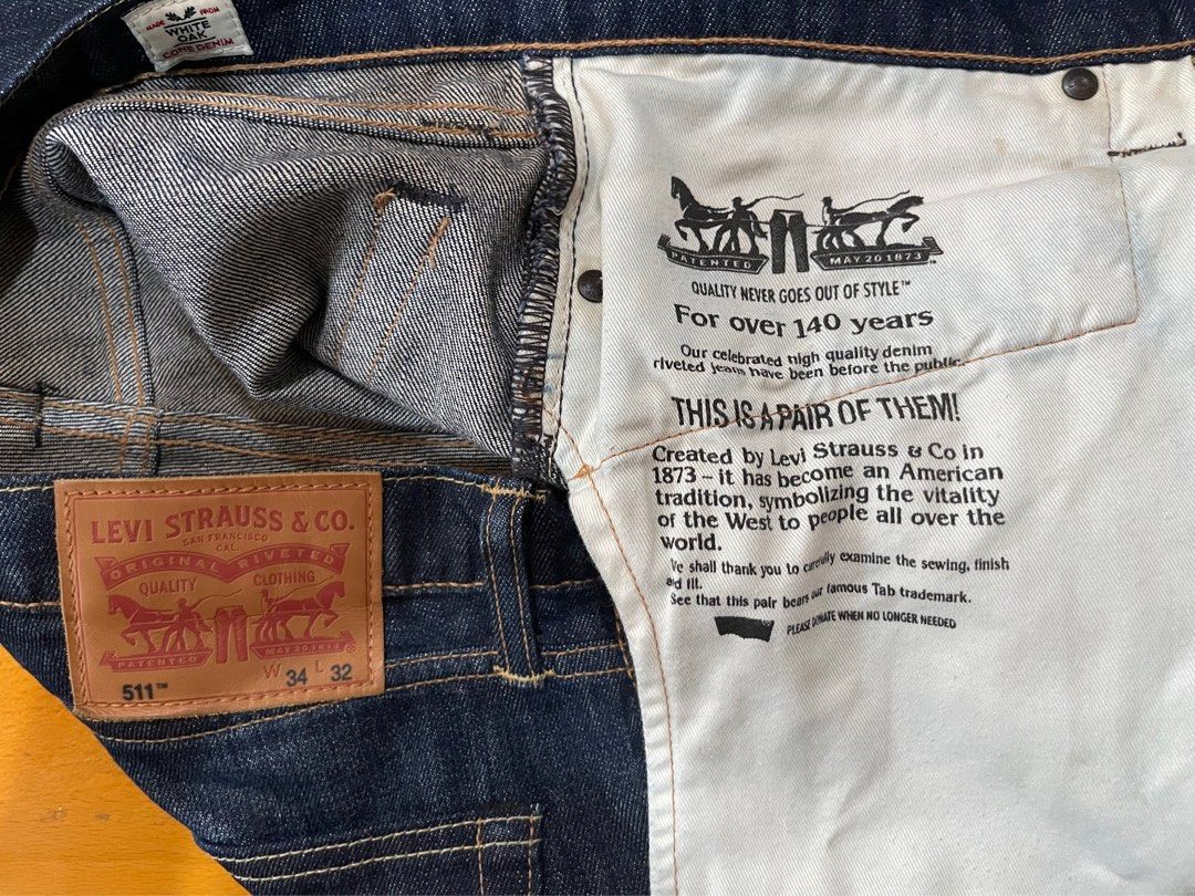 Levi's 511 white oak outlet