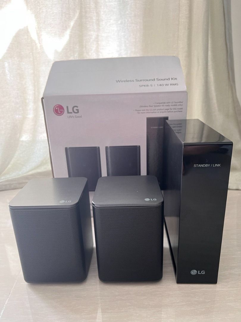 LG SPK8-S 2.0 Channel Sound Bar Wireless Rear, Audio, Soundbars ...