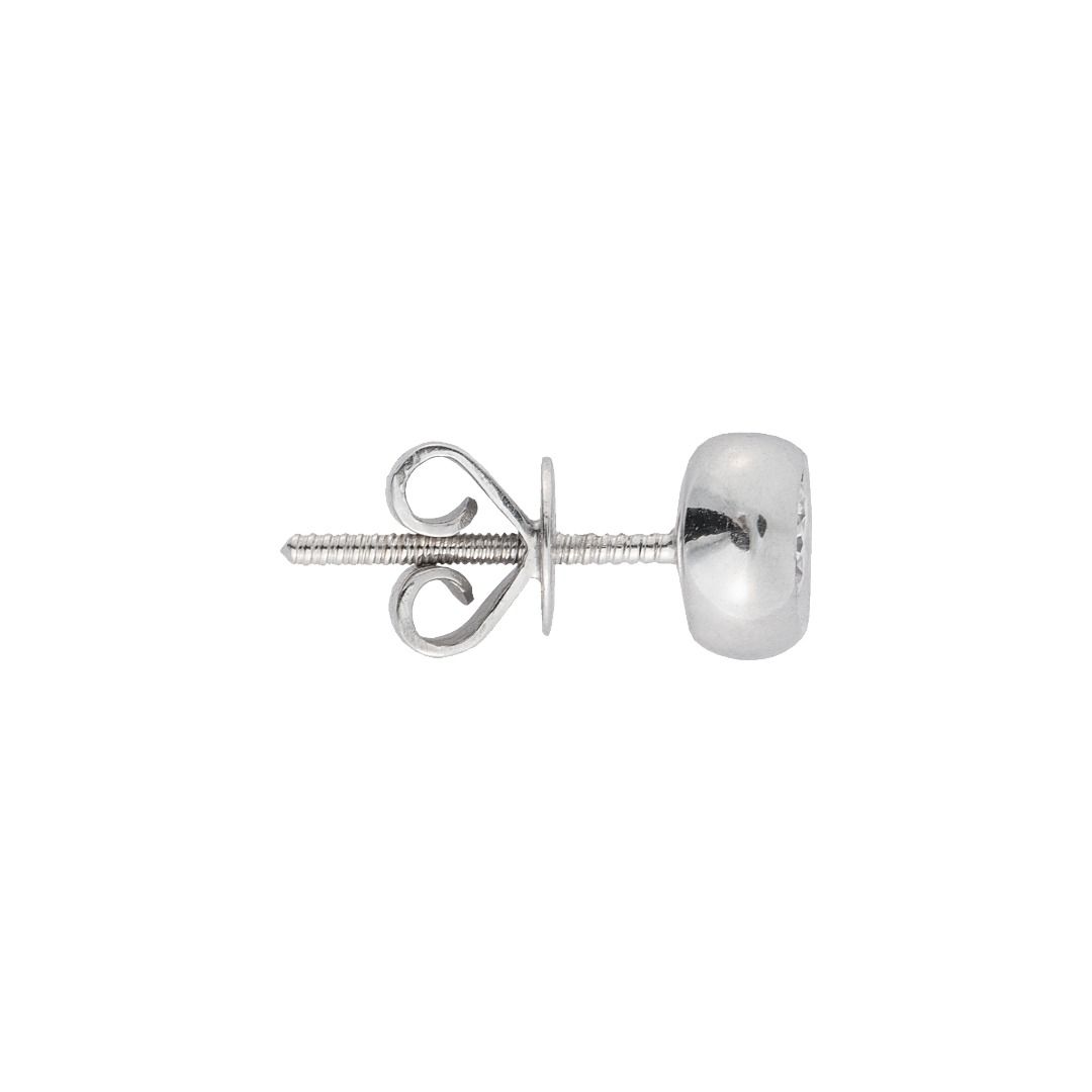 White gold earrings store stud