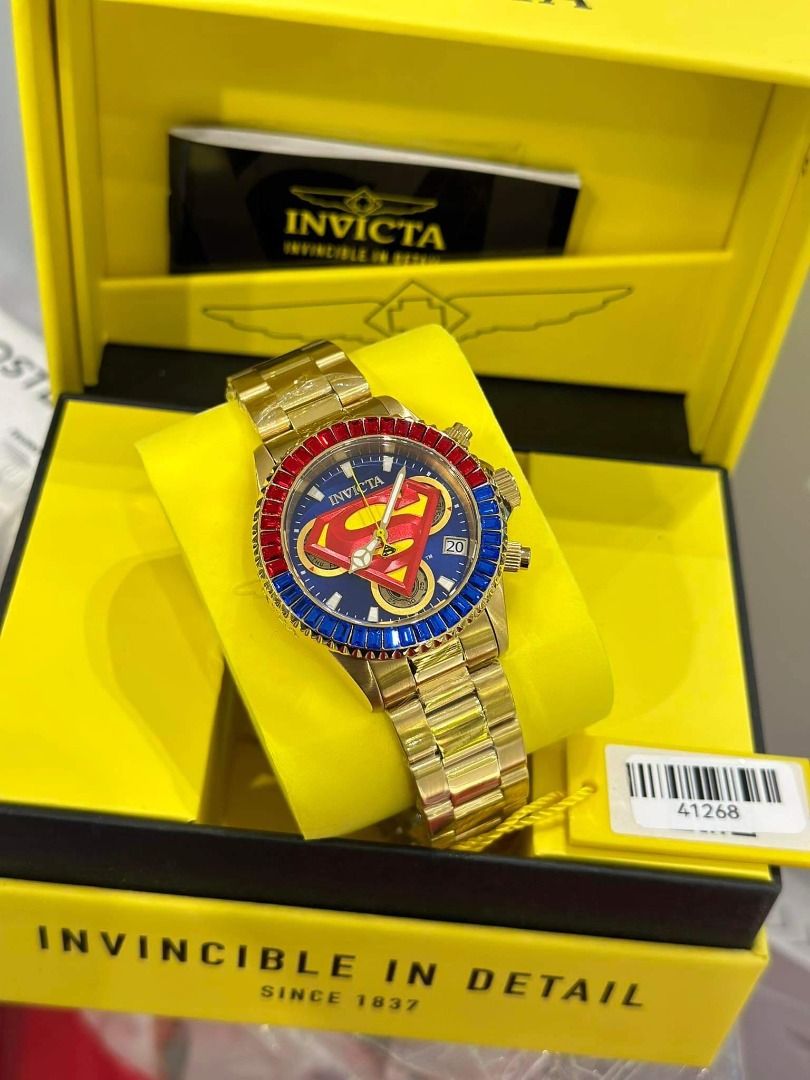 LIMITED EDITION INVICTA DC Comics Superman for men (Category: Men's Watches) located in Quezon City. Submitted by mjmbagsandwatches (Listing ID 1245859219, Image 1). Description: 🔥 LIMITED EDITION 🔥 ✅ Brand: INVICTA DC Comics Superman for men ✅ Price: ₱6,299 each +sf ✅ Size: 47mm srp/mall price: 20k+.