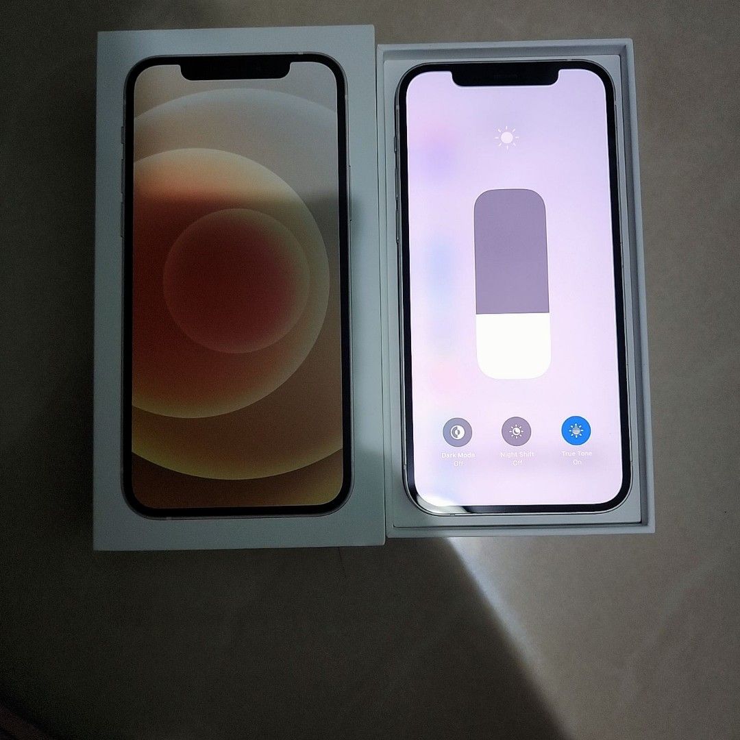 LNIB (83%) Iphone 12 128Gb White ( Local Set ), Mobile Phones