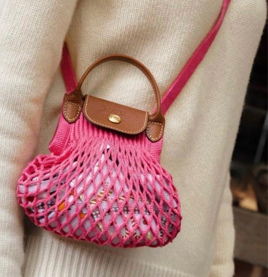 Longchamp Le Pliage Filet XS in Rose (ON HAND), Luxury, Bags & Wallets on  Carousell