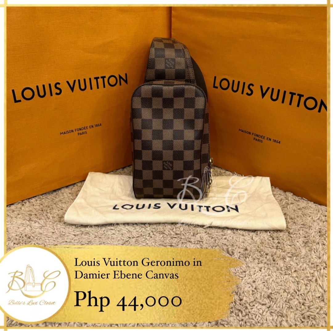 Authentic Vintage Louis Vuitton Damier Ebene Geronimos, Luxury, Bags &  Wallets on Carousell
