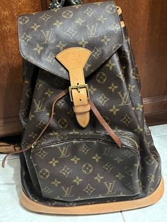 Authentic Louis Vuitton Montsouris Backpack and Storage Box