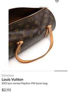 Louis Vuitton 2001 pre-owned Papillon PM Barrel Bag - Farfetch