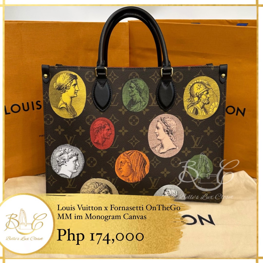 Louis Vuitton x Fornasetti On The Go MM Bag, Luxury, Bags & Wallets on  Carousell