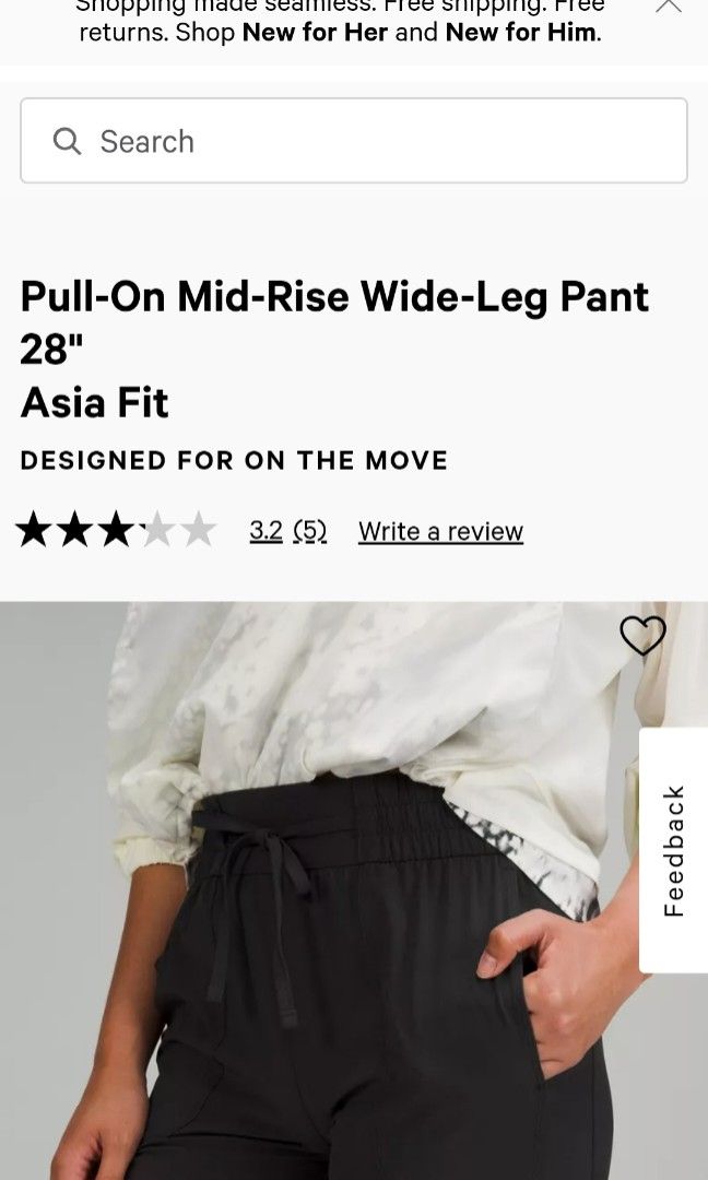 Asia mid-rise slim pant