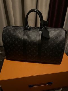 LV x YK Keepall 50 Bag Monogram Taurillon Leather LG - G90