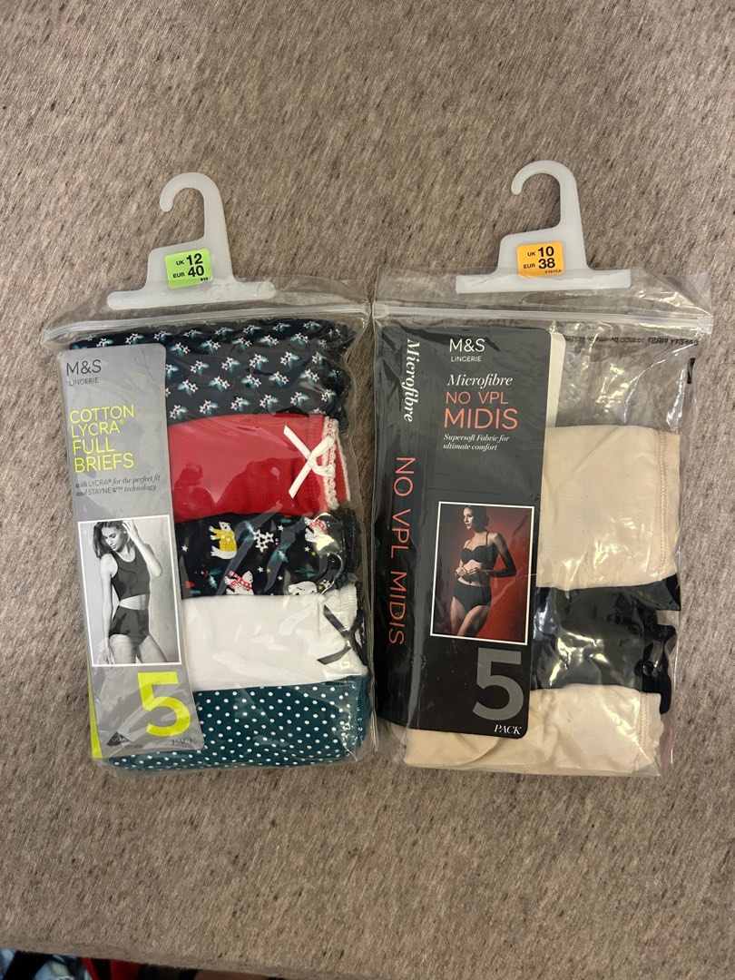 M&S Panties x 9 (New), 女裝, 內衣和休閒服 Carousell