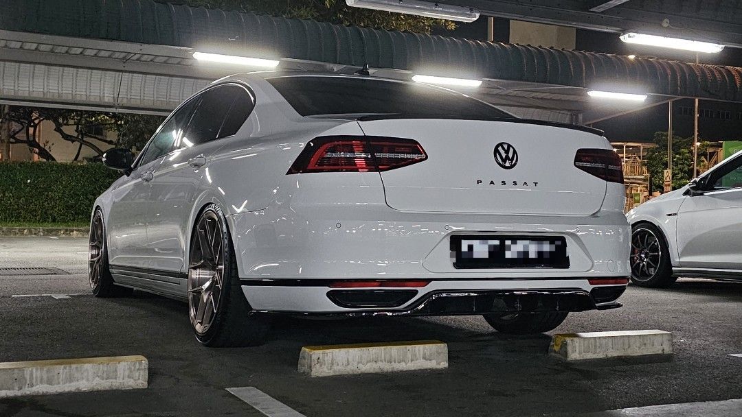 Maxton Style Rear Diffuser Passat B8 2.0 Non Rline, Car Accessories ...