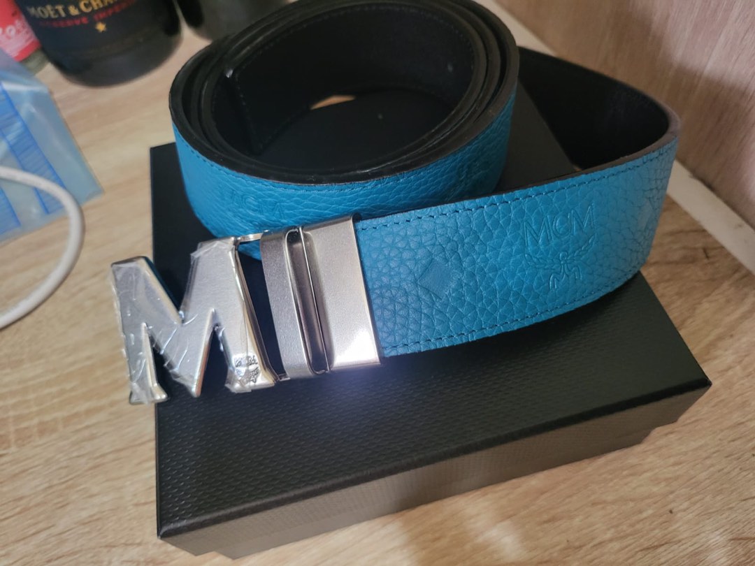 Dark blue mcm clearance belt