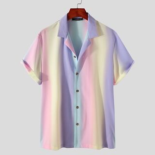 LVSE Monogram gradient T-shirt in Ocean, Men's Fashion, Tops & Sets,  Tshirts & Polo Shirts on Carousell