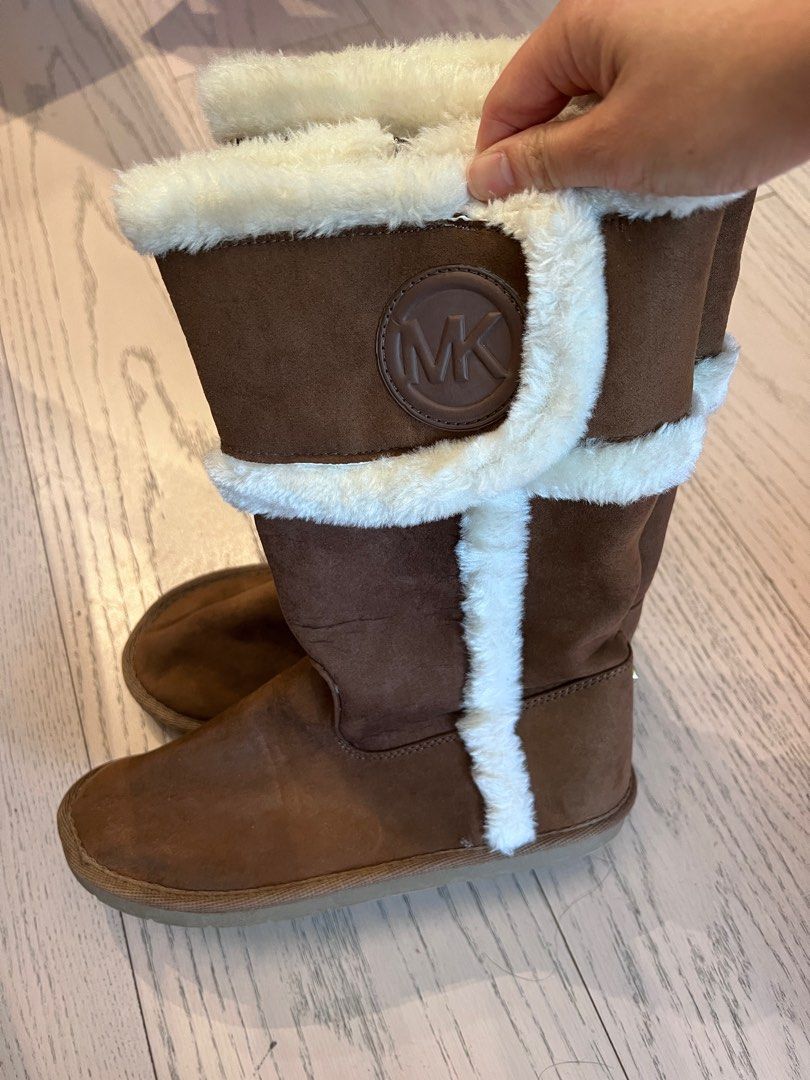 Michael Kors fur boots 99 new Carousell