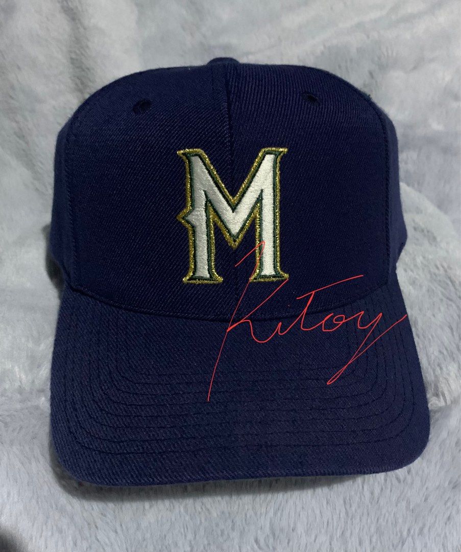 Vintage Rare Milwaukee Brewers Sports Specialties Plain Logo 100% Wool PRO  Hat