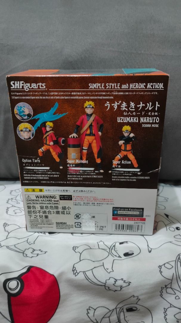 MISB SHF Naruto Uzumaki Sennin (Sage) Mode (Category: Figurines & Statues) located in Binan City. Submitted by akinas (Listing ID 1245970345, Image 3). Description: Selling Brand New MISB SHF Naruto Uzumaki Sennin (Sage) Mode = PHP 4,500.00 Note: -Complete Accessories with Brown Box PM or text me 091five-1O5-1four09 for inquiries Meet-up location: Biñan Olivarez/Biñan NAPOCOR/Alabang Festival Mall/MRT Ayala Station/LRT Gil Puyat Station/PNR Dela 