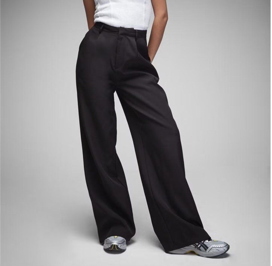 Missguided wide leg trousers best sale