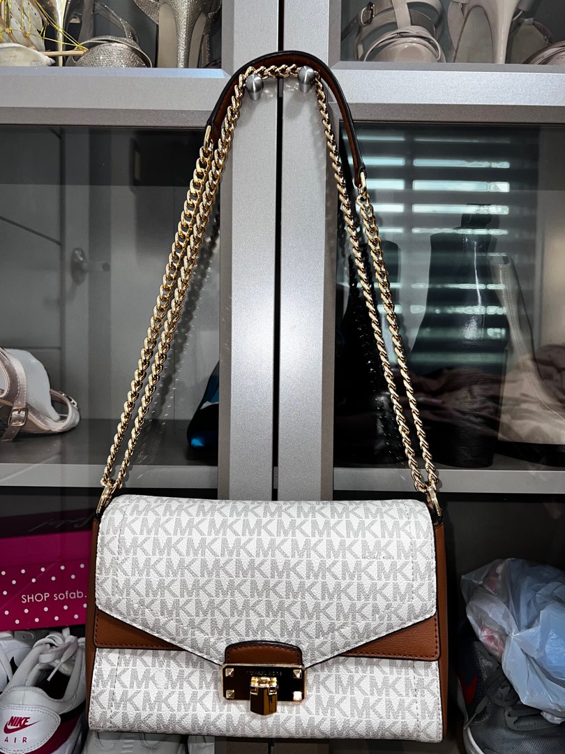 MK Michael Kors Double flap Shoulder Crossbody Bag Women s