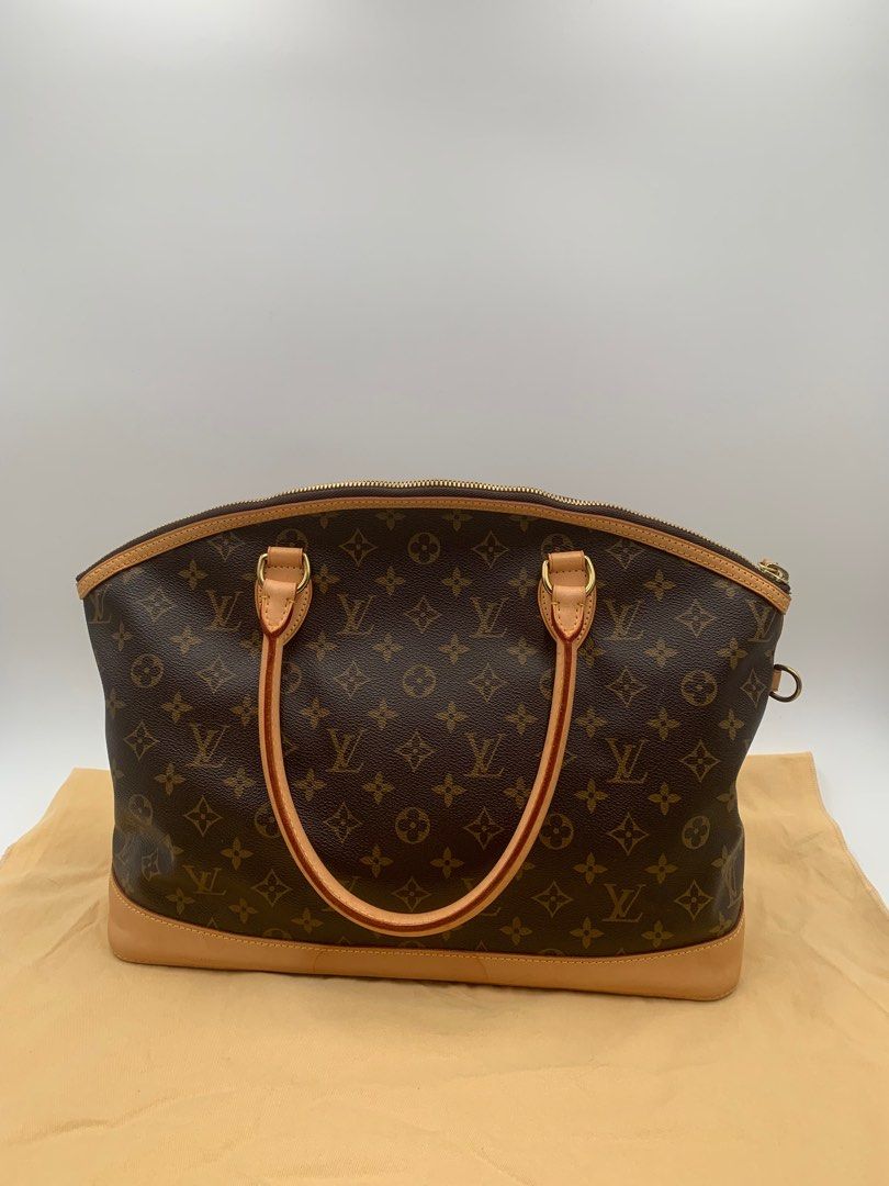 LOUIS VUITTON Lockit Horizontal Monogram Canvas Brown Shoulder Handbag  M40104