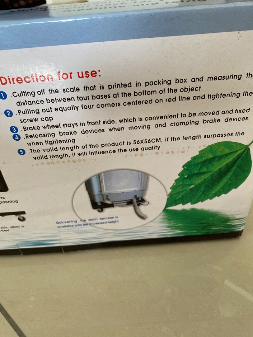 Multifunctional movable type - special base for washing machine ...