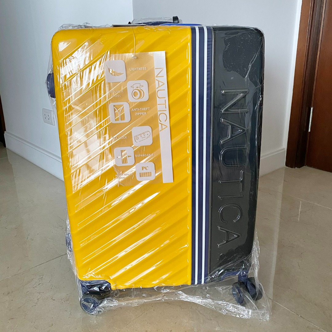 Nautica Luggage 24" Hard Case Yellow BRAND NEW on Carousell