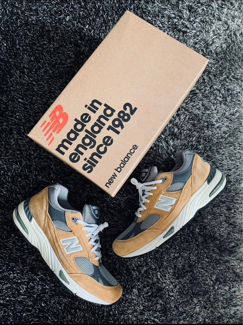 New balance 991 Tan Grey Men s Fashion Footwear Sneakers on