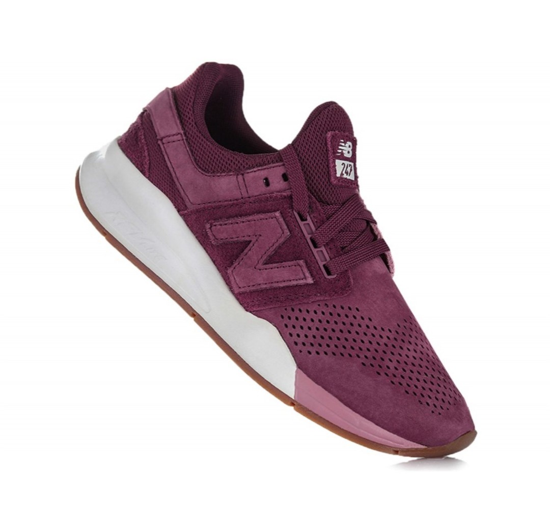 New Balance 247 WS247STB Size 8.5 B Womens Burgundy Casual Lifestyle Shoes