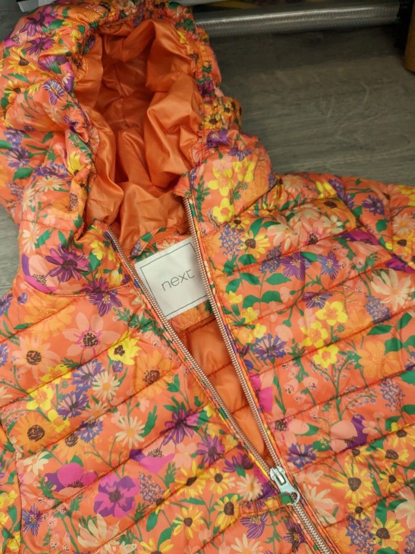 Next floral puffer winter insulated jacket