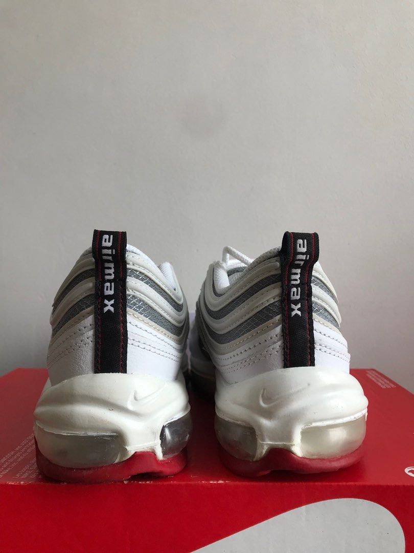 White 97s with outlet red tick