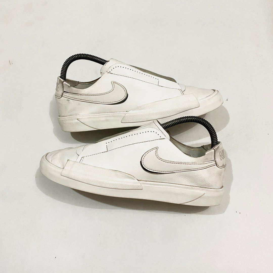 Nike Blazer Kickdown Slip on Triple White on Carousell