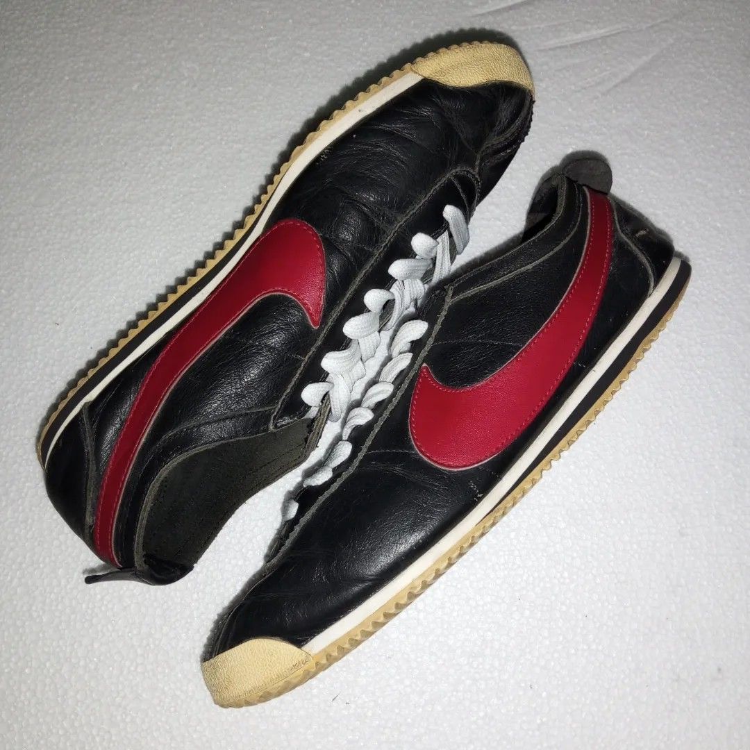 NIKE CORTEZ CLASSIC FULL LEATHER RED SWOOSH on Carousell