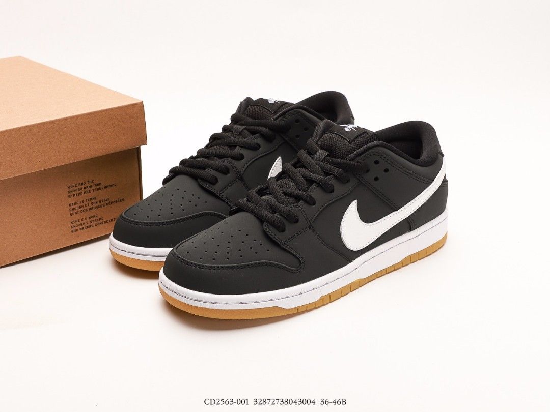 Nike SB Dunk Low Orange Label Black White Gum shoes US 5.5 US 12
