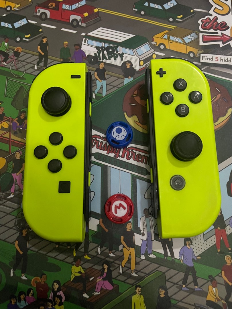 Nintendo Switch Neon Yellow Joy Con Controller, Video Gaming, Gaming Accessories, Controllers on