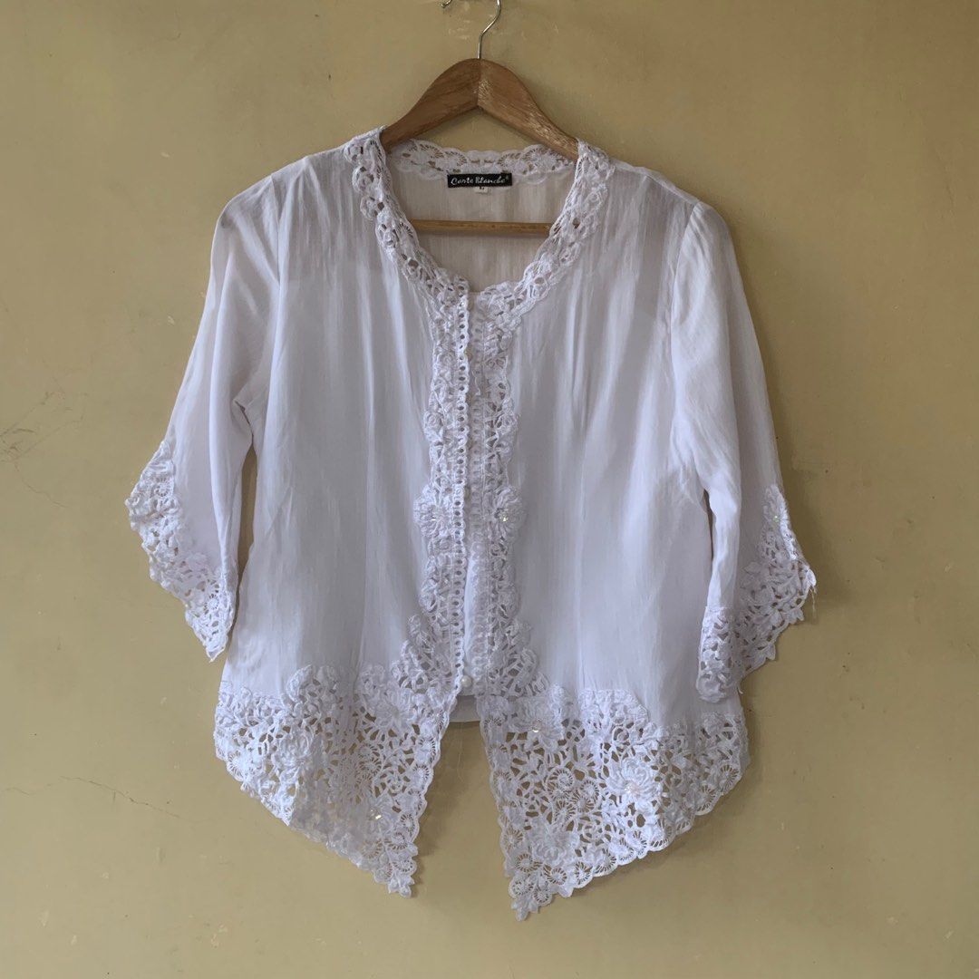 [no nego pls] Set Kebaya Putih Carte Blanche on Carousell