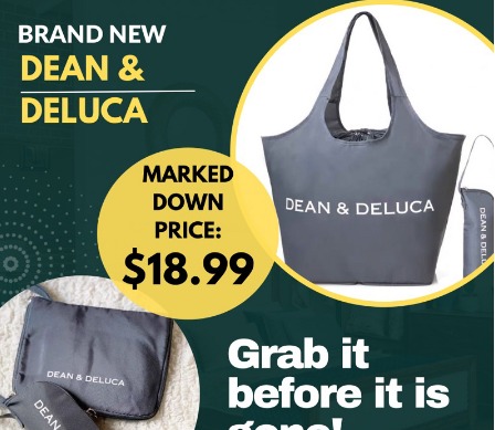 ORIGINAL DEAN DELUCA FOLDABLE Shopping bag Recycle bag LARGE DURABLE bag Reusable bag Tote PT1154 Women s Fashion Bags Wallets Tote Bags on Carousell