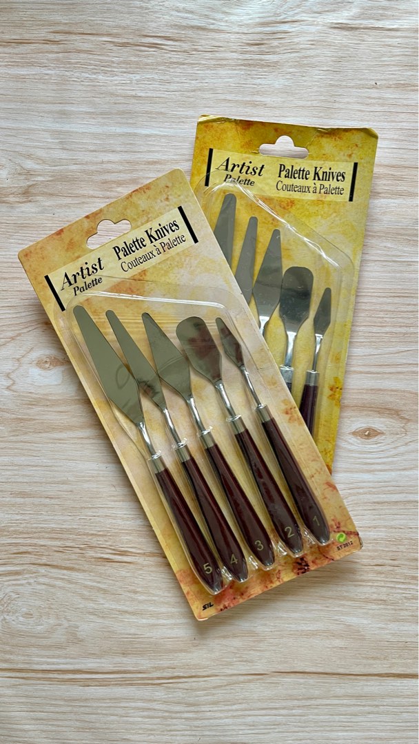 Palette knives 5 pc set on Carousell