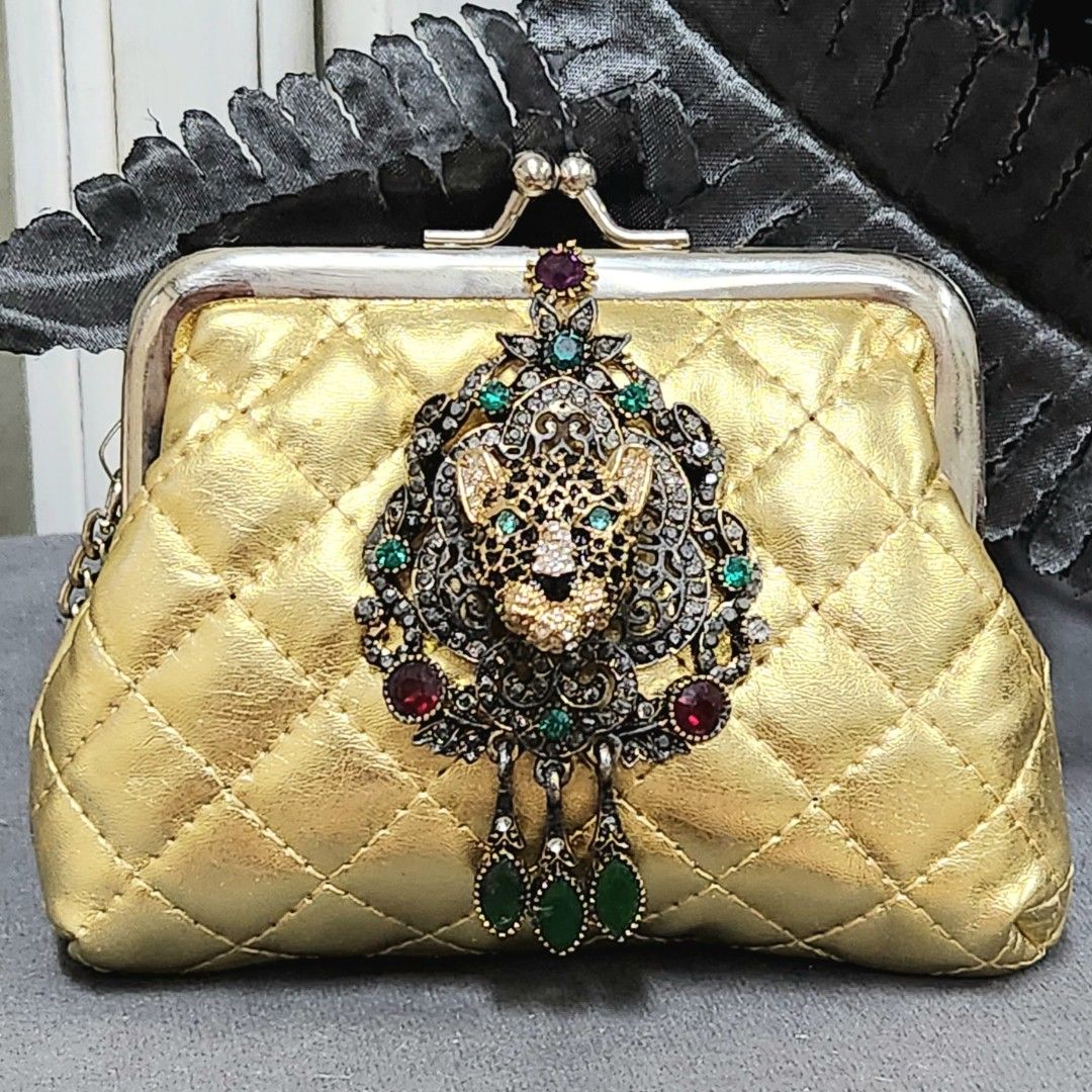 Gold new arrivals purses sale