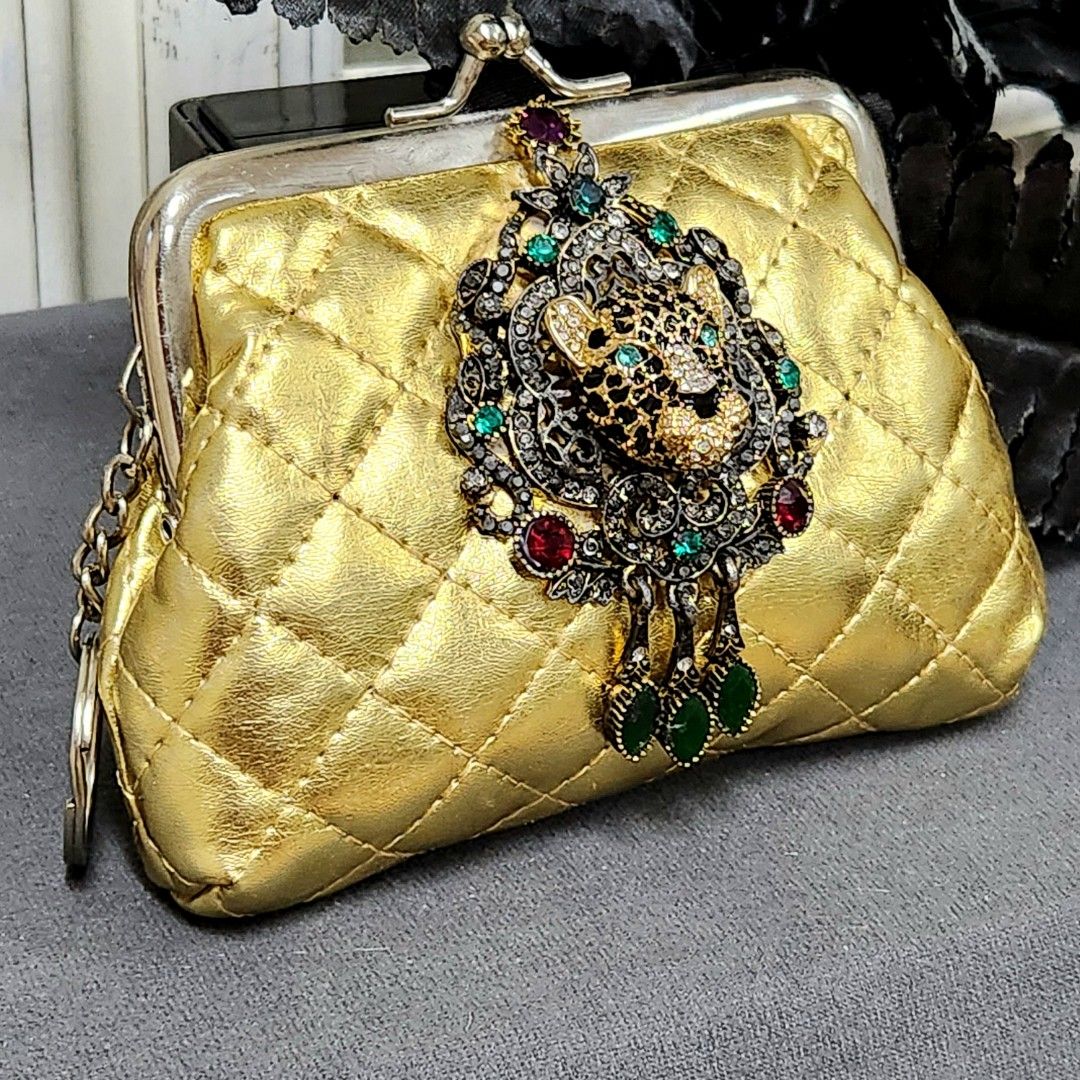 Gold new arrivals purses sale