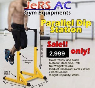 Parallel Dip Station for Home Exercise or Gym Equipment
