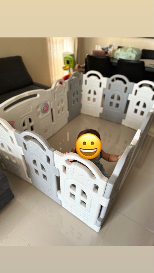 Carousell Parklon Play Yard PARKLON MAGIC CASTLE FENCE MONOCHROME