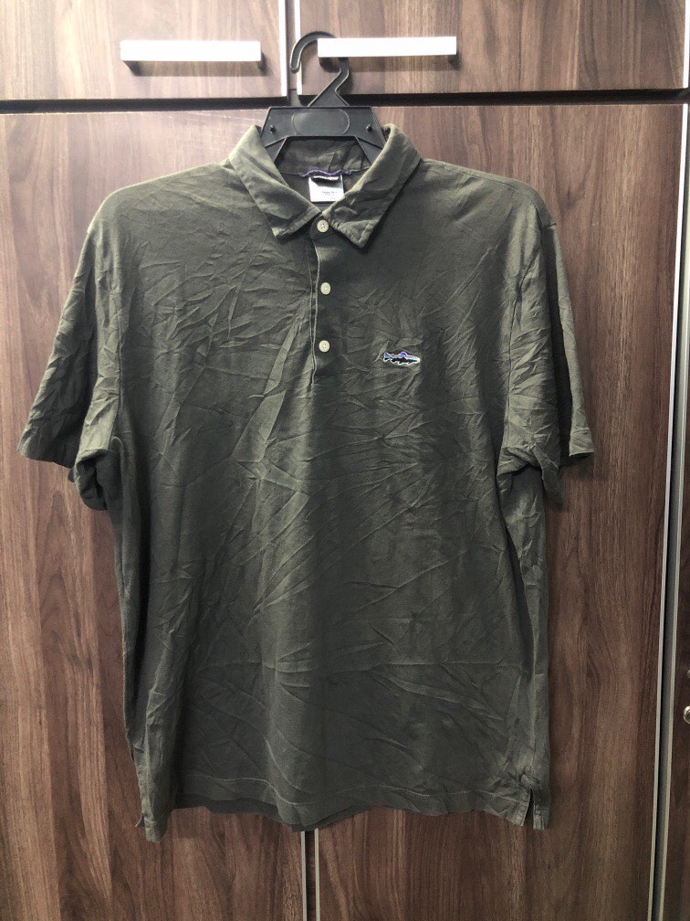 Patagonia organic cotton polo shirt size M Men s Fashion