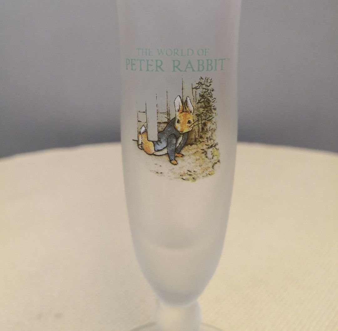 Peter Rabbit Vases Peter Rabbit frosted glass vase, Furniture & Home Living, Home Decor ...