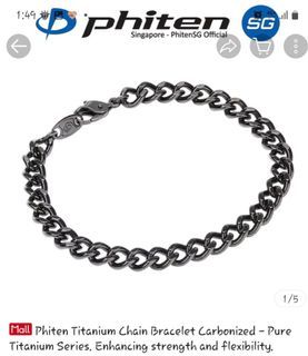 Phiten titanium chain bracelet