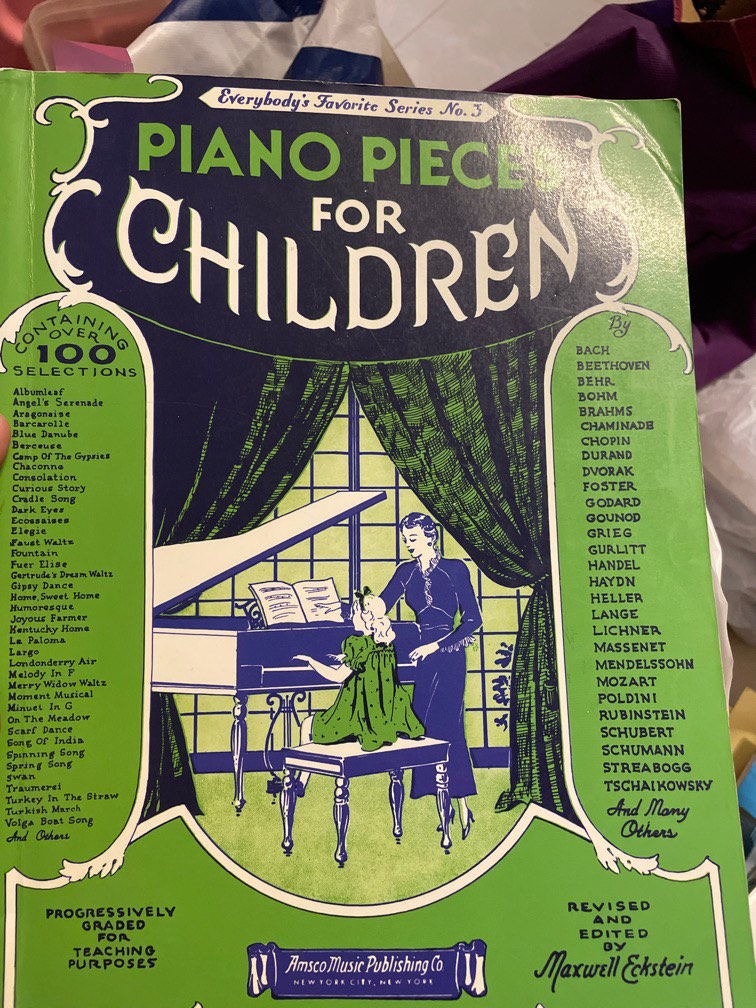 Piano piece for children, 興趣及遊戲, 音樂、樂器 & 配件, 音樂與媒體 樂譜 Carousell